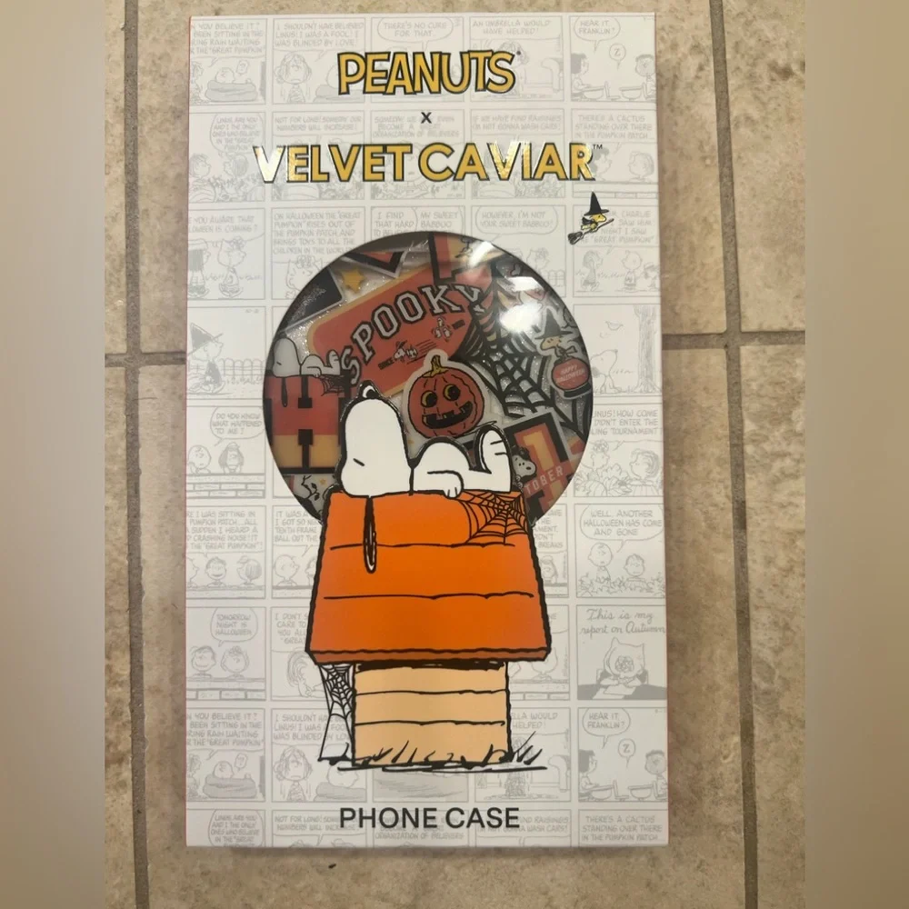 IPhone 17 PRO MAX CASE HALLOWEEN NWT Velvet Caviar Peanuts iPhone Case never use